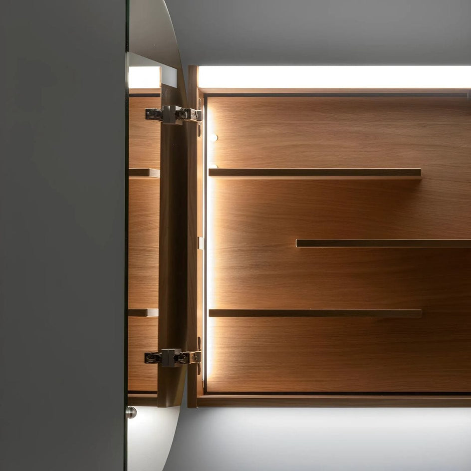 INR CIRC Ø80 Speilskap med Regulerbar belysning INR Iconic Nordic Rooms Speilskap