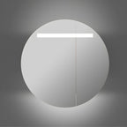 INR CIRC Ø80 Speilskap med Regulerbar belysning