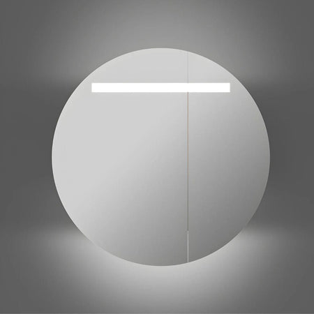 INR CIRC Ø80 Speilskap med Regulerbar belysning