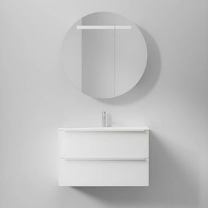 INR CIRC Ø80 Speilskap med Regulerbar belysning