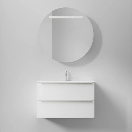 INR CIRC Ø80 Speilskap med Regulerbar belysning