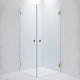 INR Dusjhjørne ARC 12 Måltilpasset Brushed brass / Måltilpasset / Klart glass INR Iconic Nordic Rooms Dusjhjørne INR-11202800