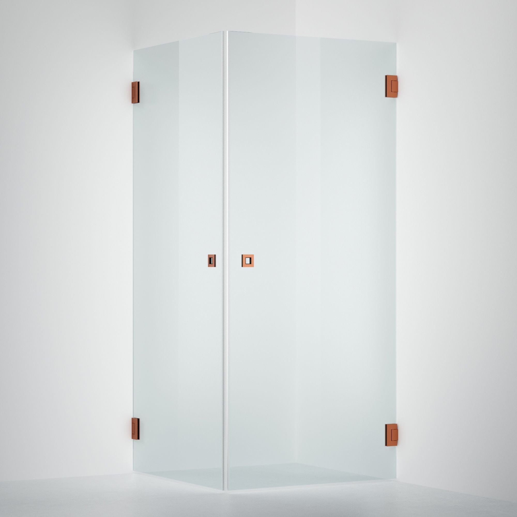 INR Dusjhjørne ARC 12 Original Brushed bronze / 80x80cm / Timeless klart glass INR Iconic Nordic Rooms Dusjhjørne INR-11211688