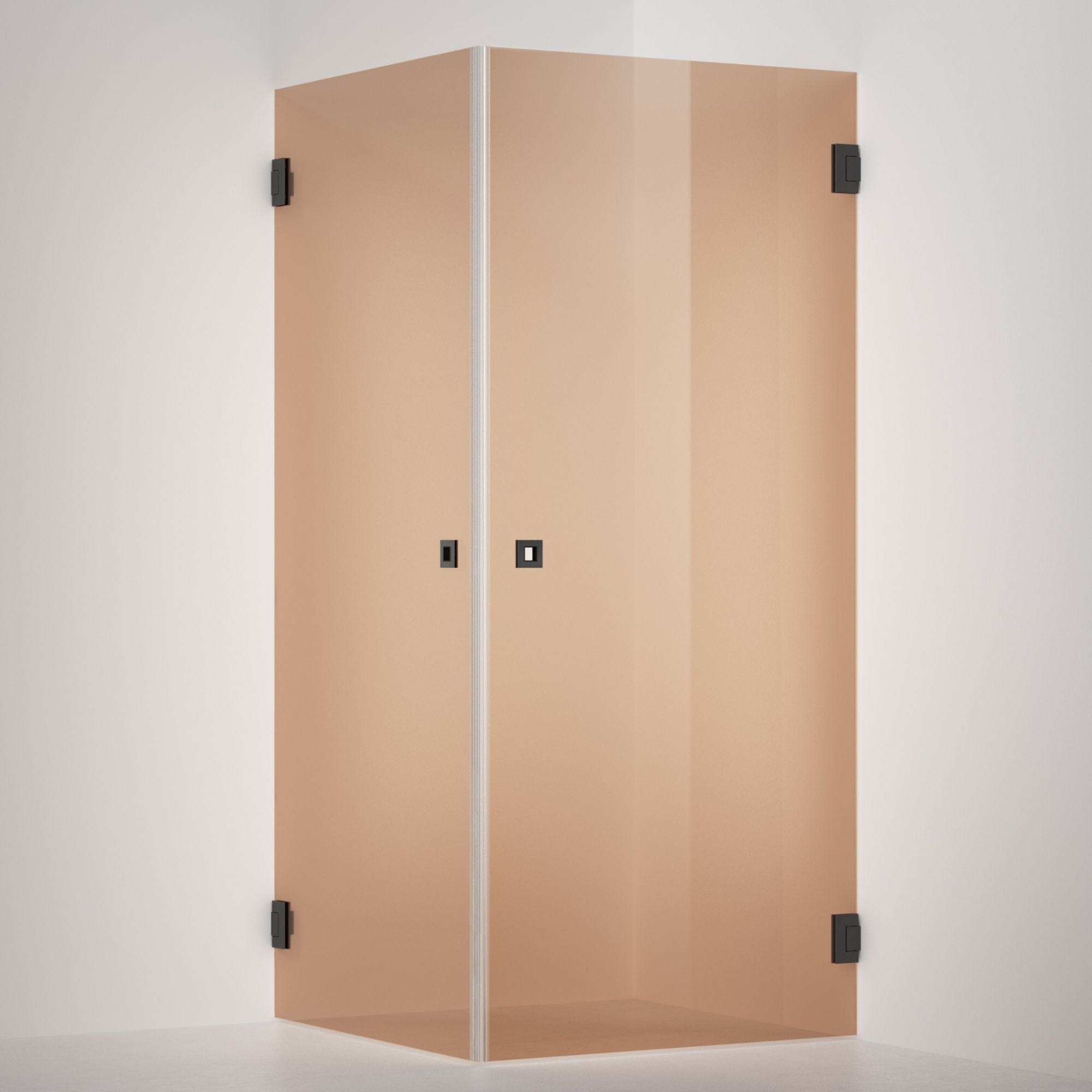 INR Dusjhjørne ARC 12 Original Måltilpasset Svart matt / Måltilpasset / Bronse glass INR Iconic Nordic Rooms Dusjhjørne INR-11242100