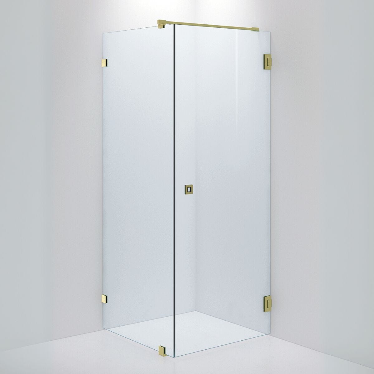 INR Dusjhjørne ARC 13 Original Brushed brass / 80x80cm / Timeless klart glass INR Iconic Nordic Rooms Dusjhjørne INR-11311888