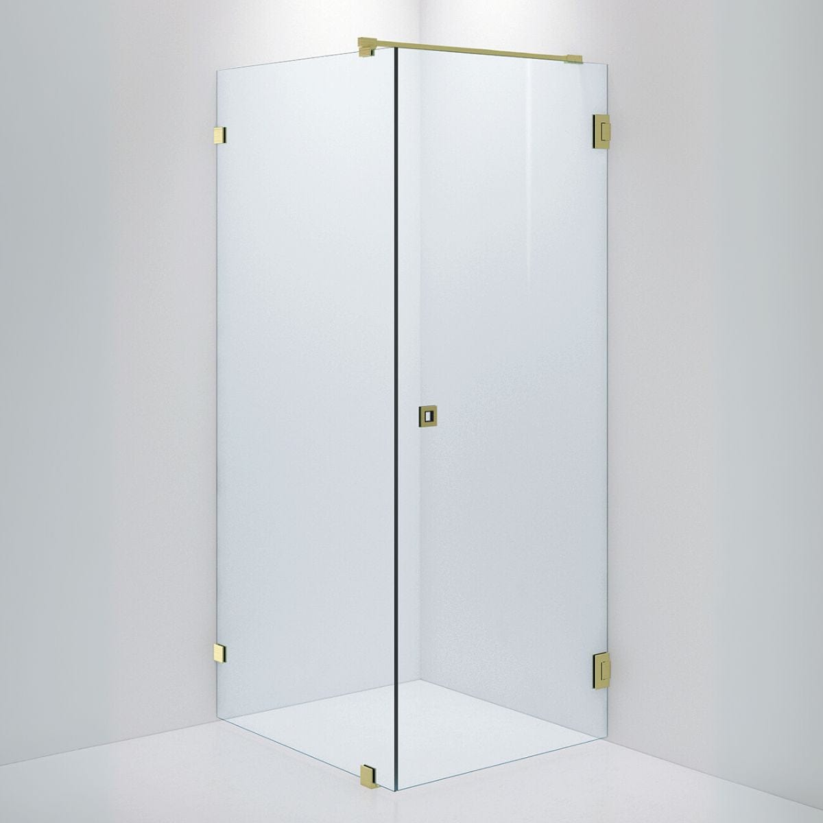 INR Dusjhjørne ARC 13 Original Brushed brass / 90x80cm / Timeless klart glass INR Iconic Nordic Rooms Dusjhjørne INR-11311898