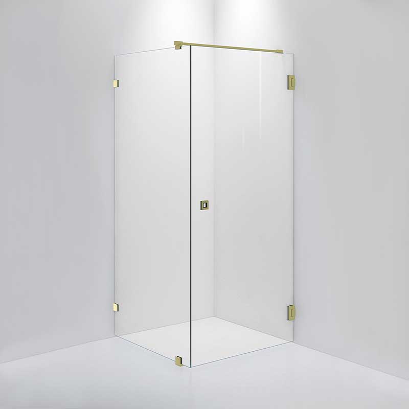 INR Dusjhjørne ARC 13 Original Brushed stainless / 80x80cm / Klart glass INR Iconic Nordic Rooms Dusjhjørne INR-11302488