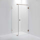 INR Dusjhjørne ARC 13 Original Brushed stainless / 80x90cm / Klart glass INR Iconic Nordic Rooms Dusjhjørne INR-11302489
