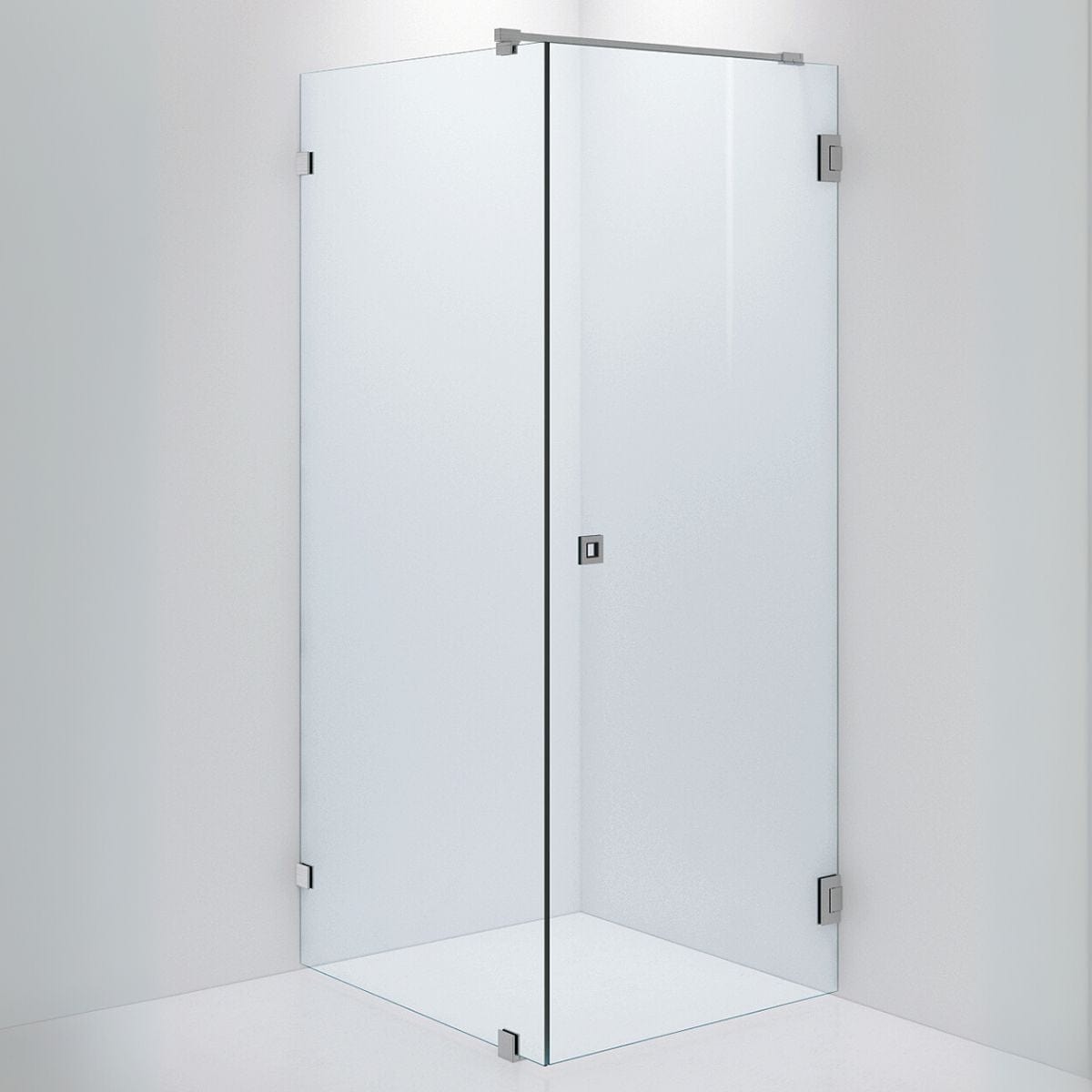 INR Dusjhjørne ARC 13 Original Brushed stainless / 90x80cm / Timeless klart glass INR Iconic Nordic Rooms Dusjhjørne INR-11311498