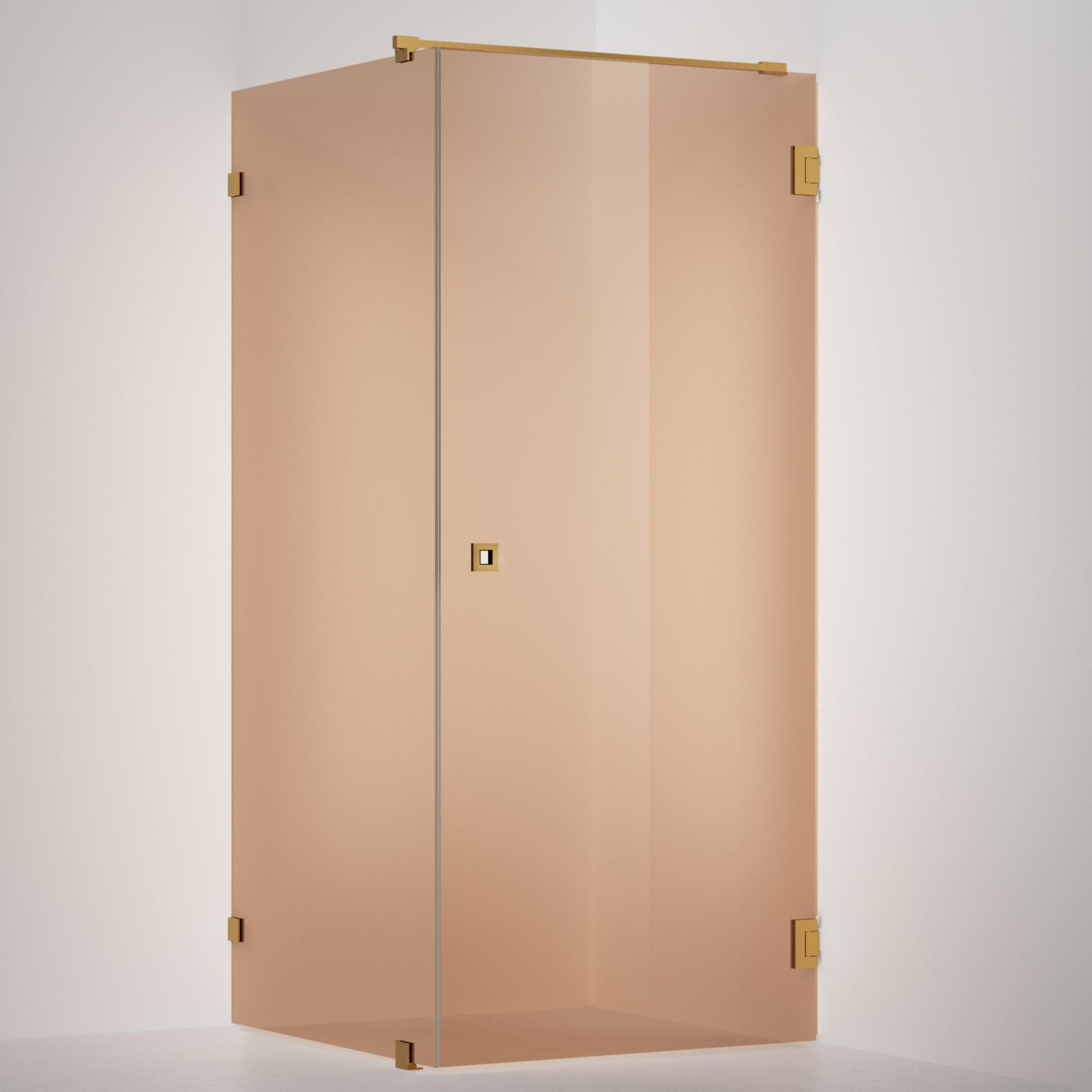 INR Dusjhjørne ARC 13 Original Måltilpasset Brushed brass / Måltilpasset / Bronse glass INR Iconic Nordic Rooms Dusjhjørne INR-11342800