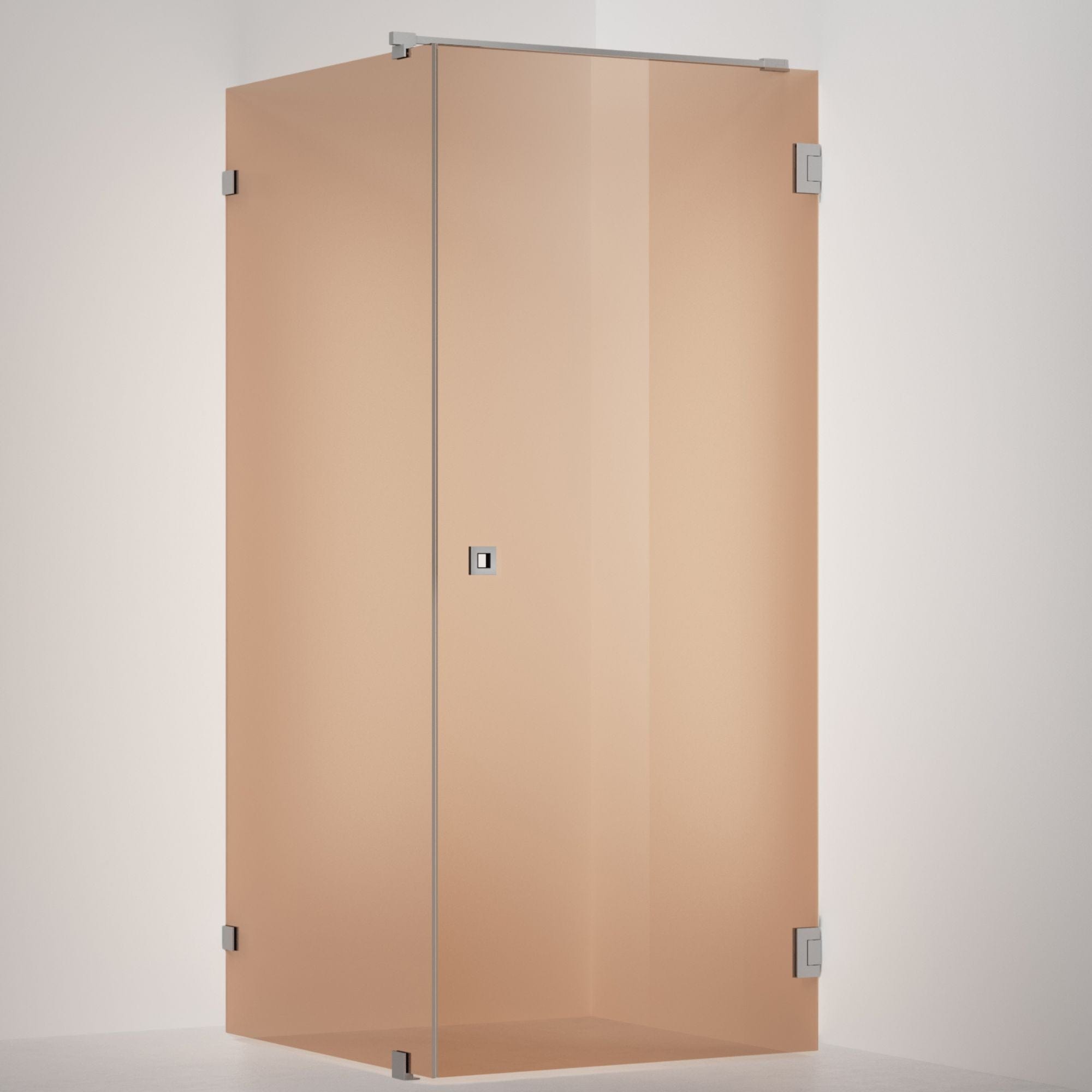 INR Dusjhjørne ARC 13 Original Måltilpasset Brushed stainless / Måltilpasset / Bronse glass INR Iconic Nordic Rooms Dusjhjørne INR-11342400