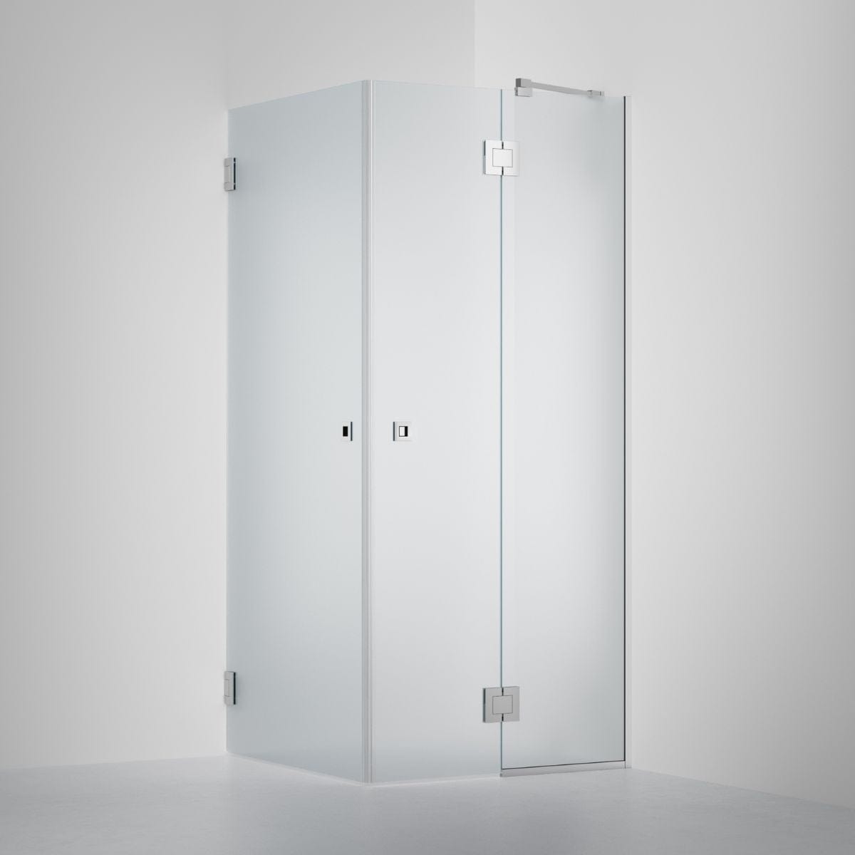 INR Dusjhjørne ARC 14 Frame Måltilpasset Krom / Måltilpasset / Frostet glass INR Iconic Nordic Rooms Dusjhjørne INR-114110300