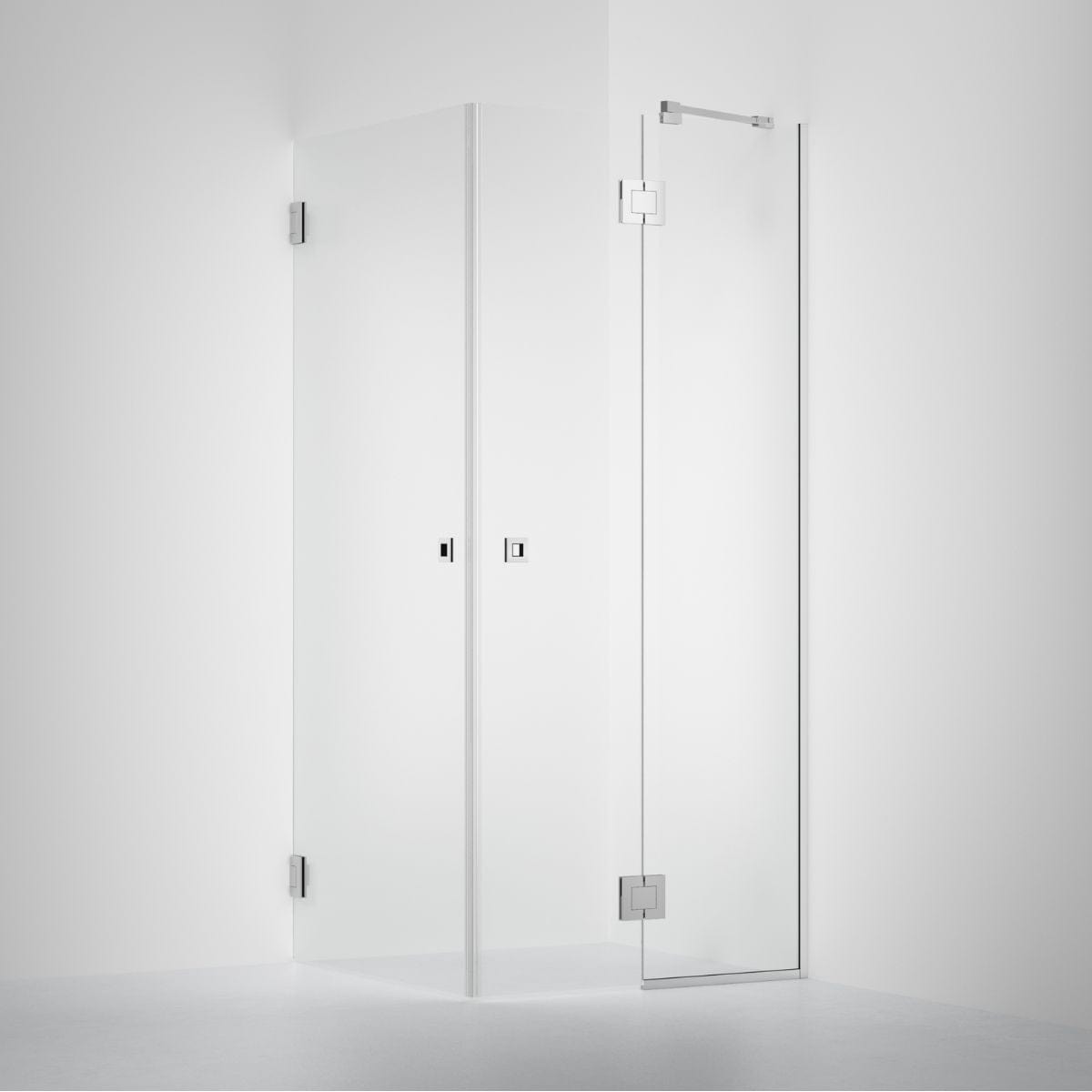 INR Dusjhjørne ARC 14 Frame Måltilpasset Krom / Måltilpasset / Opal klart glass INR Iconic Nordic Rooms Dusjhjørne INR-114112300