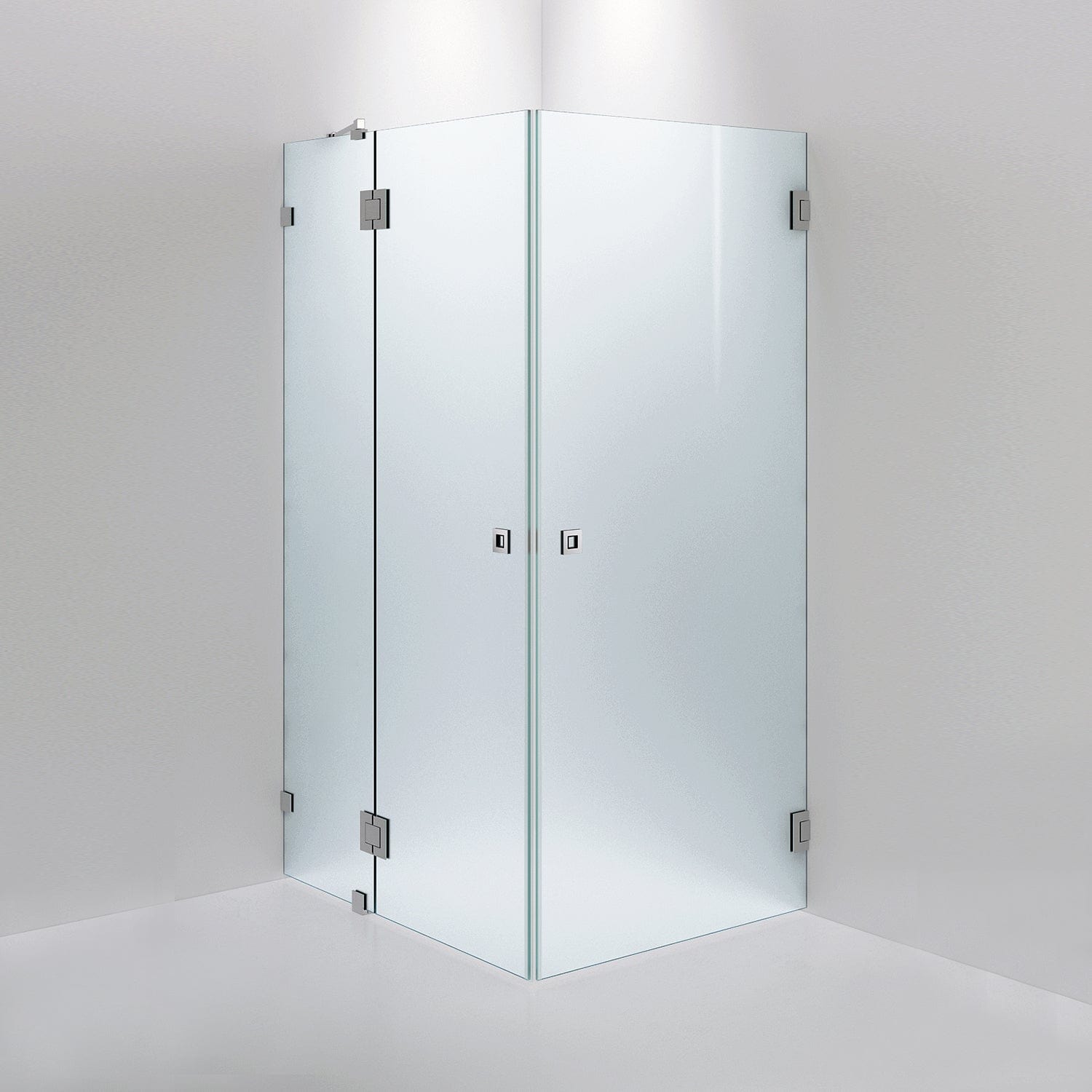 INR Dusjhjørne ARC 14 Måltilpasset Krom / Måltilpasset / Frostet glass INR Iconic Nordic Rooms Dusjhjørne INR-11410500