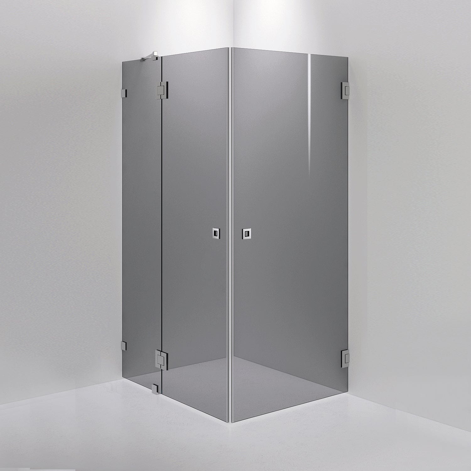 INR Dusjhjørne ARC 14 Måltilpasset Krom / Måltilpasset / Grått glass INR Iconic Nordic Rooms Dusjhjørne INR-11403500