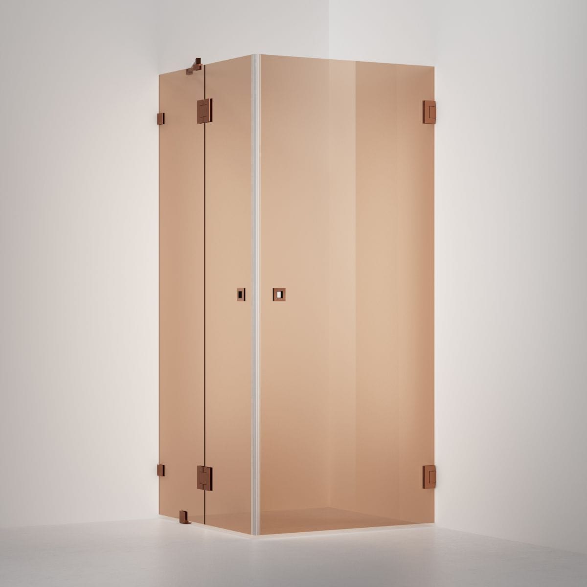 INR Dusjhjørne ARC 14 Original Måltilpasset Brushed bronze / Måltilpasset / Bronse glass INR Iconic Nordic Rooms Dusjhjørne INR-11442600