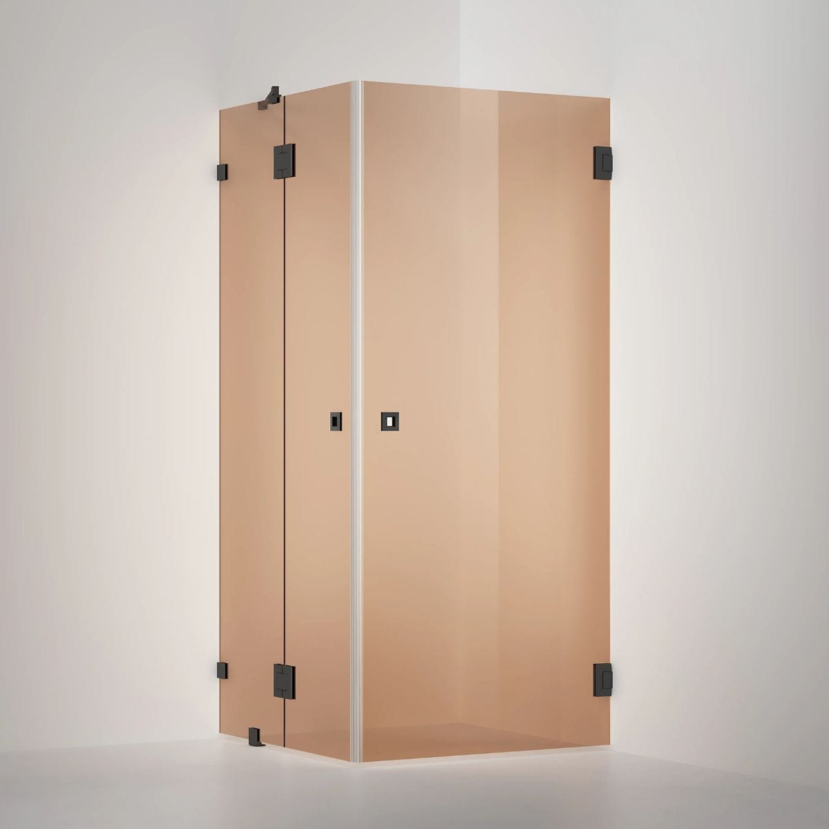 INR Dusjhjørne ARC 14 Original Måltilpasset Svart matt / Måltilpasset / Bronse glass INR Iconic Nordic Rooms Dusjhjørne INR-11442100