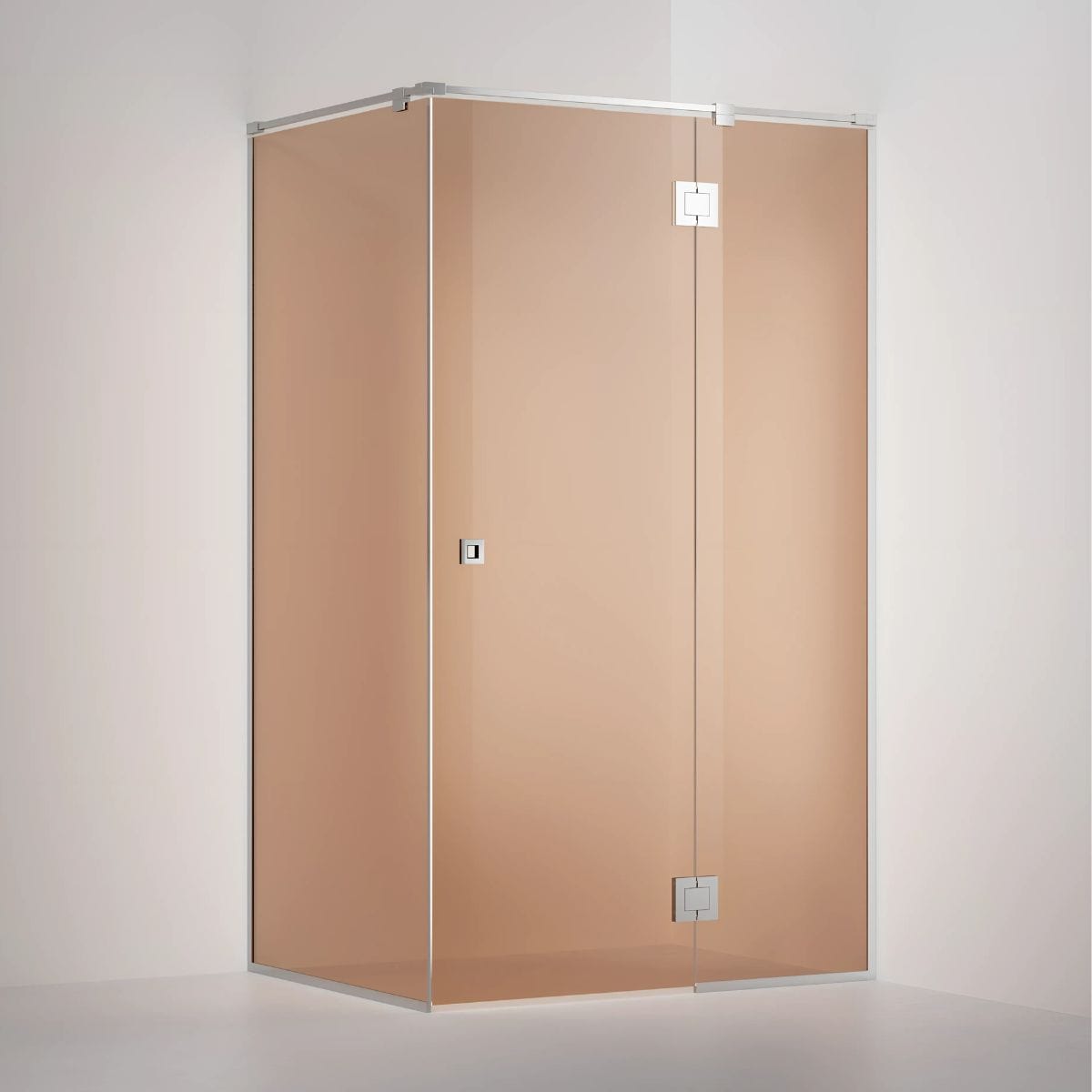 INR Dusjhjørne ARC 15 Frame Måltilpasset Krom / Måltilpasset / Bronse glass INR Iconic Nordic Rooms Dusjhjørne INR-115142300