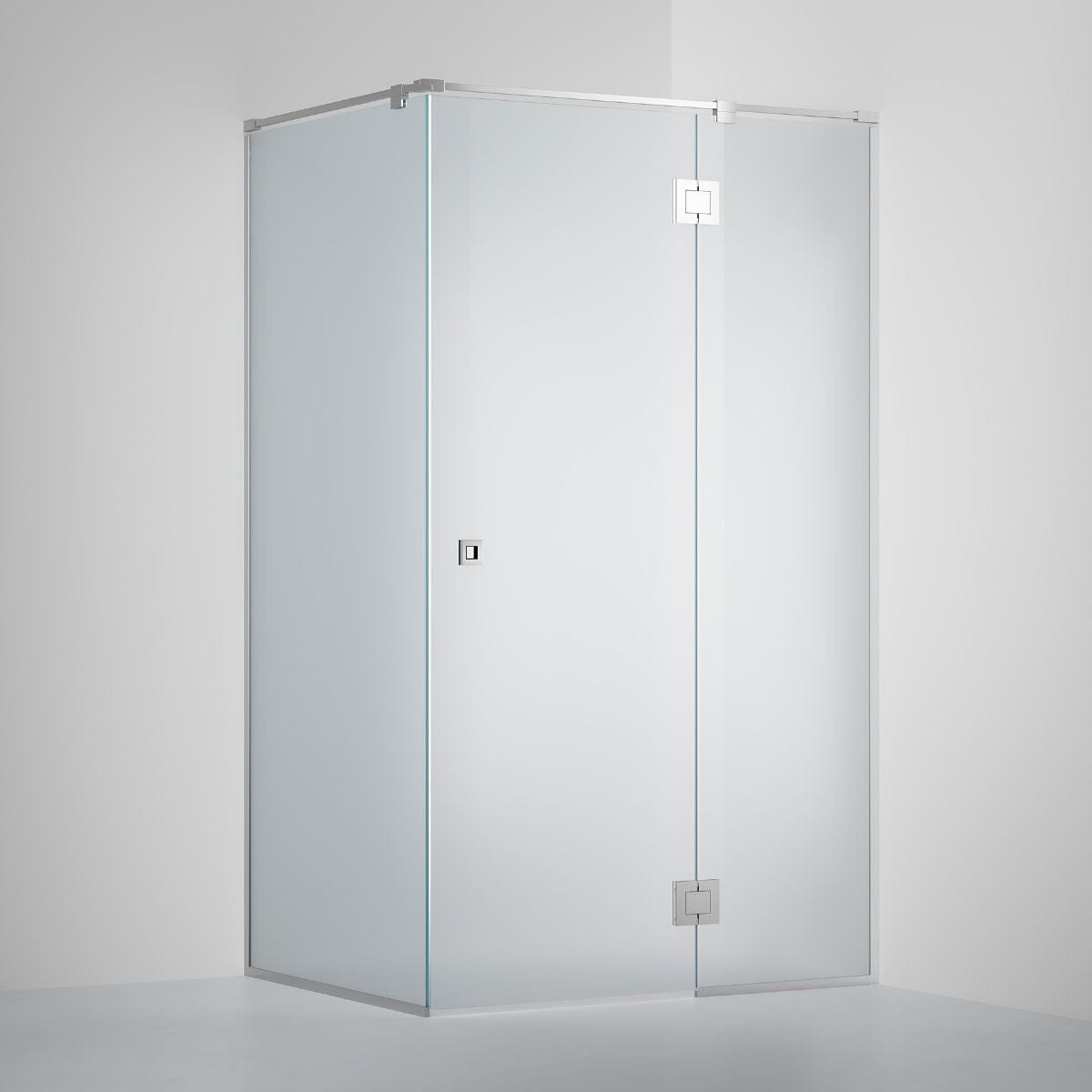 INR Dusjhjørne ARC 15 Frame Måltilpasset Krom / Måltilpasset / Frostet glass INR Iconic Nordic Rooms Dusjhjørne INR-115110300