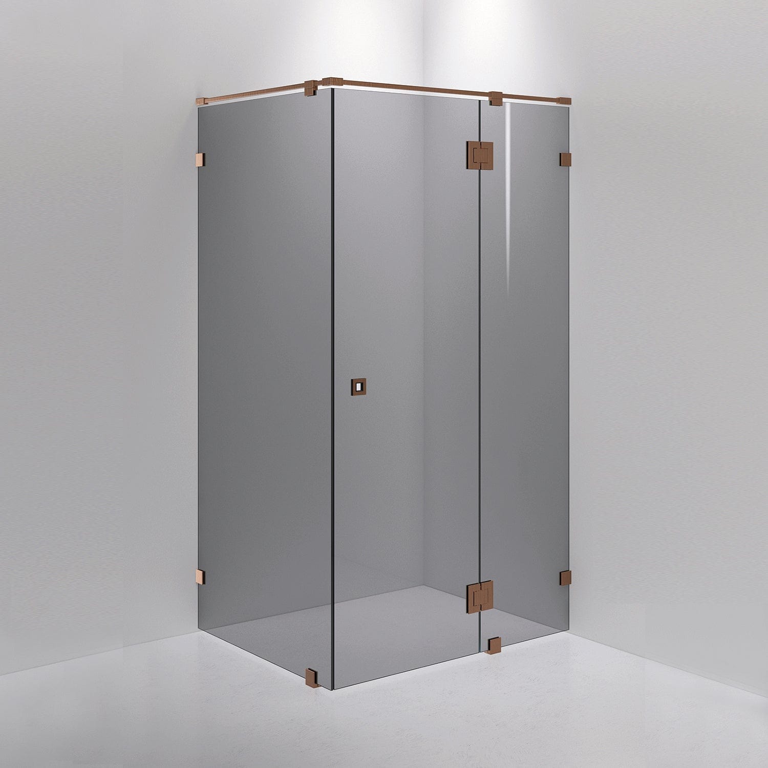 INR Dusjhjørne ARC 15 Måltilpasset Brushed bronze / Måltilpasset / Grått glass INR Iconic Nordic Rooms Dusjhjørne INR-11503600