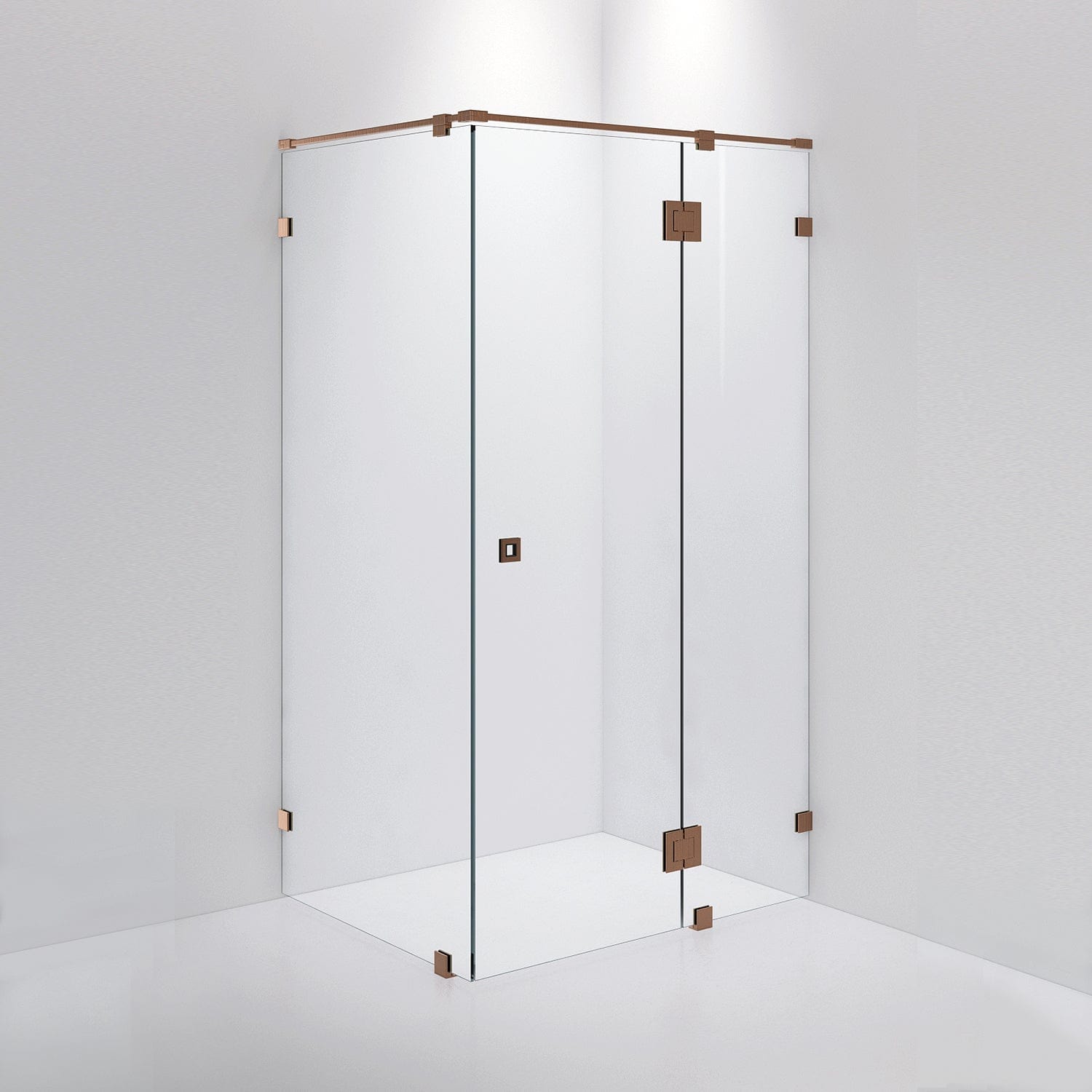 INR Dusjhjørne ARC 15 Måltilpasset Brushed bronze / Måltilpasset / Opal klart glass INR Iconic Nordic Rooms Dusjhjørne INR-11512600