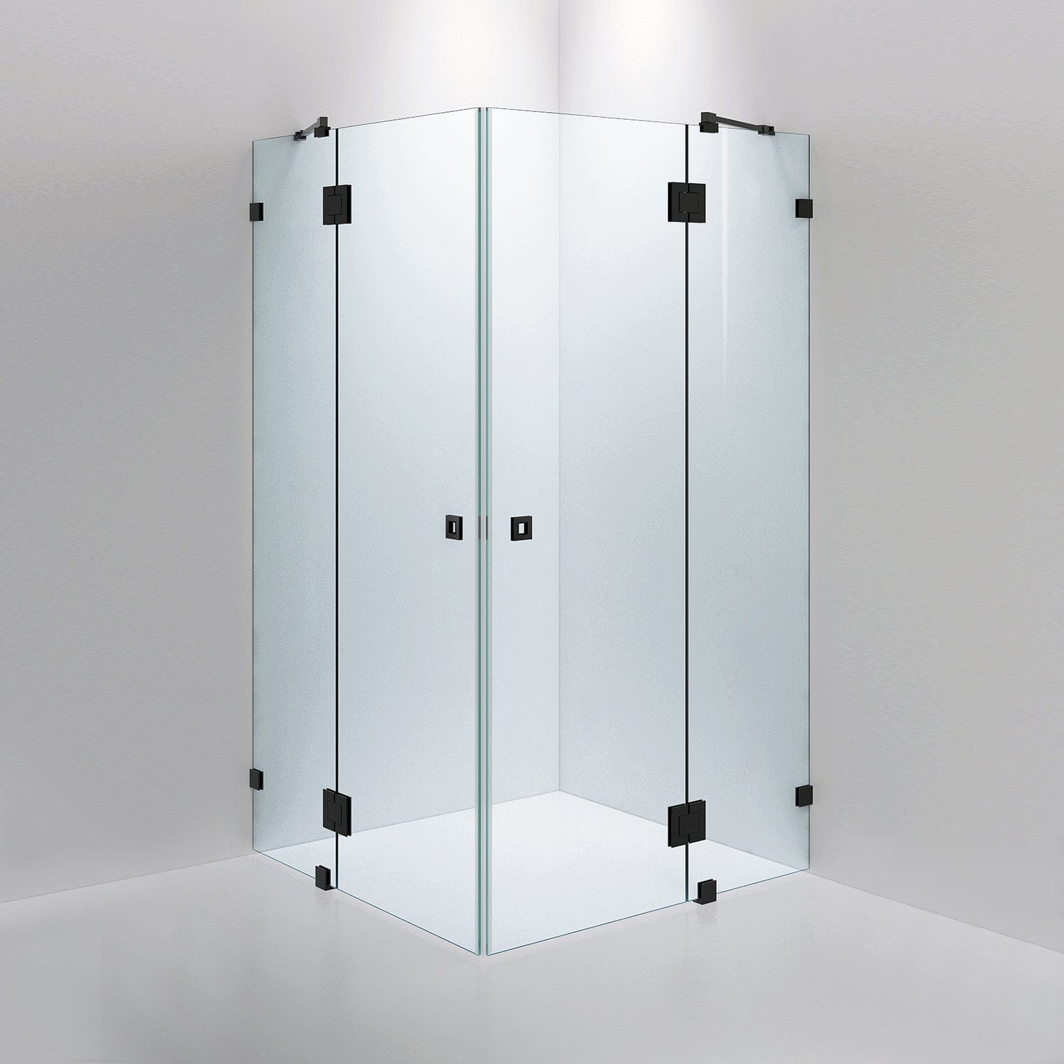 INR Dusjhjørne ARC 16 Måltilpasset Svart matt / Måltilpasset / Klart glass INR Iconic Nordic Rooms Dusjhjørne INR-11602100