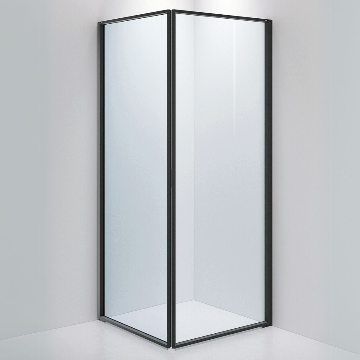 INR Dusjhjørne EDGE 12 900x900 mm / Matt svart / Klart glass INR Iconic Nordic Rooms Dusjhjørne INR-212002199