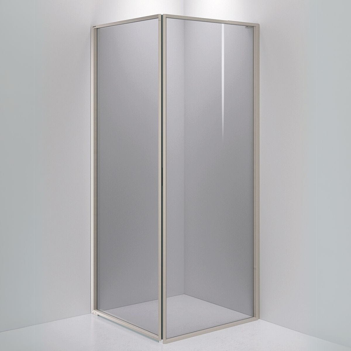 INR Dusjhjørne EDGE 13 Måltlpasset - venstre / Stone / Grått glass INR Iconic Nordic Rooms Dusjhjørne INR-213103400