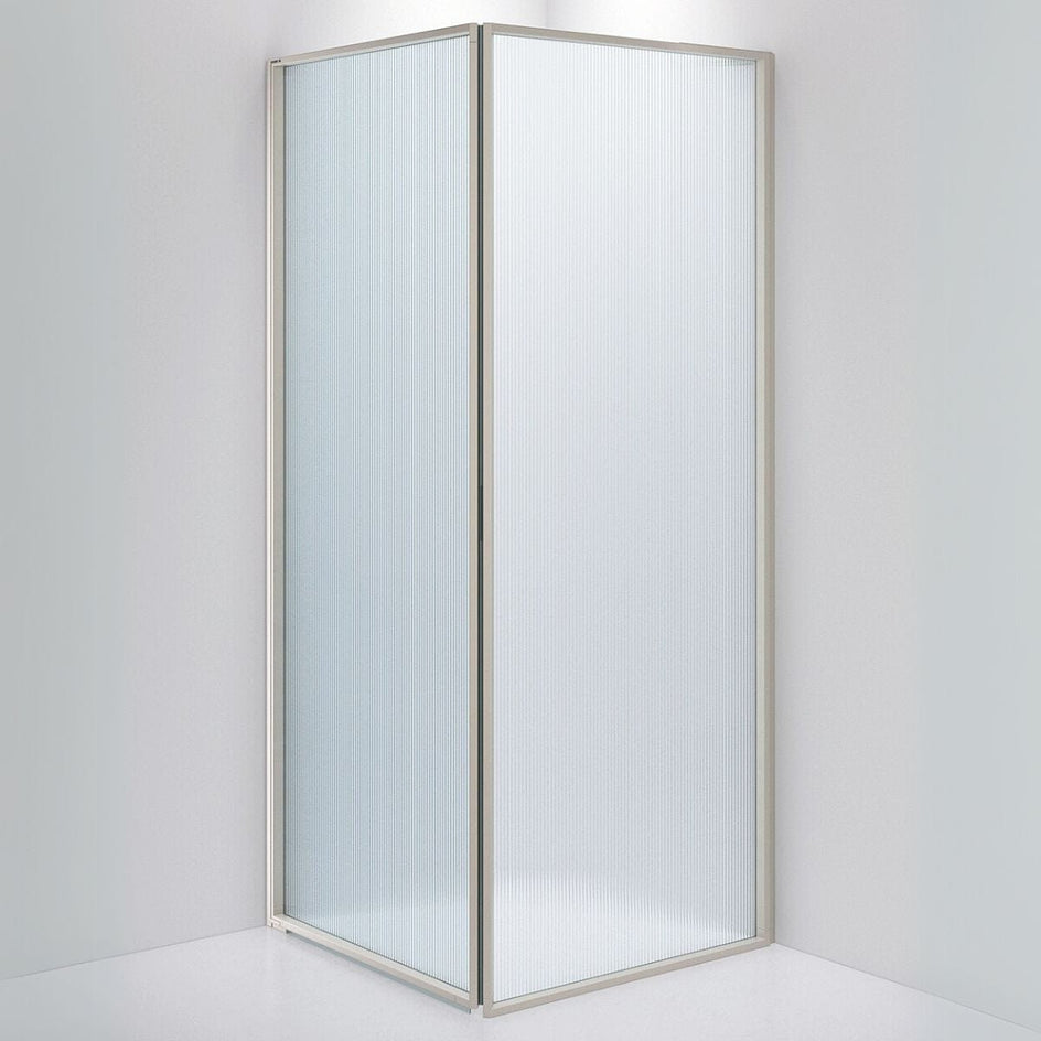 INR Dusjhjørne EDGE 13 Måltlpasset - venstre / Stone / Sway glass INR Iconic Nordic Rooms Dusjhjørne INR-213141400