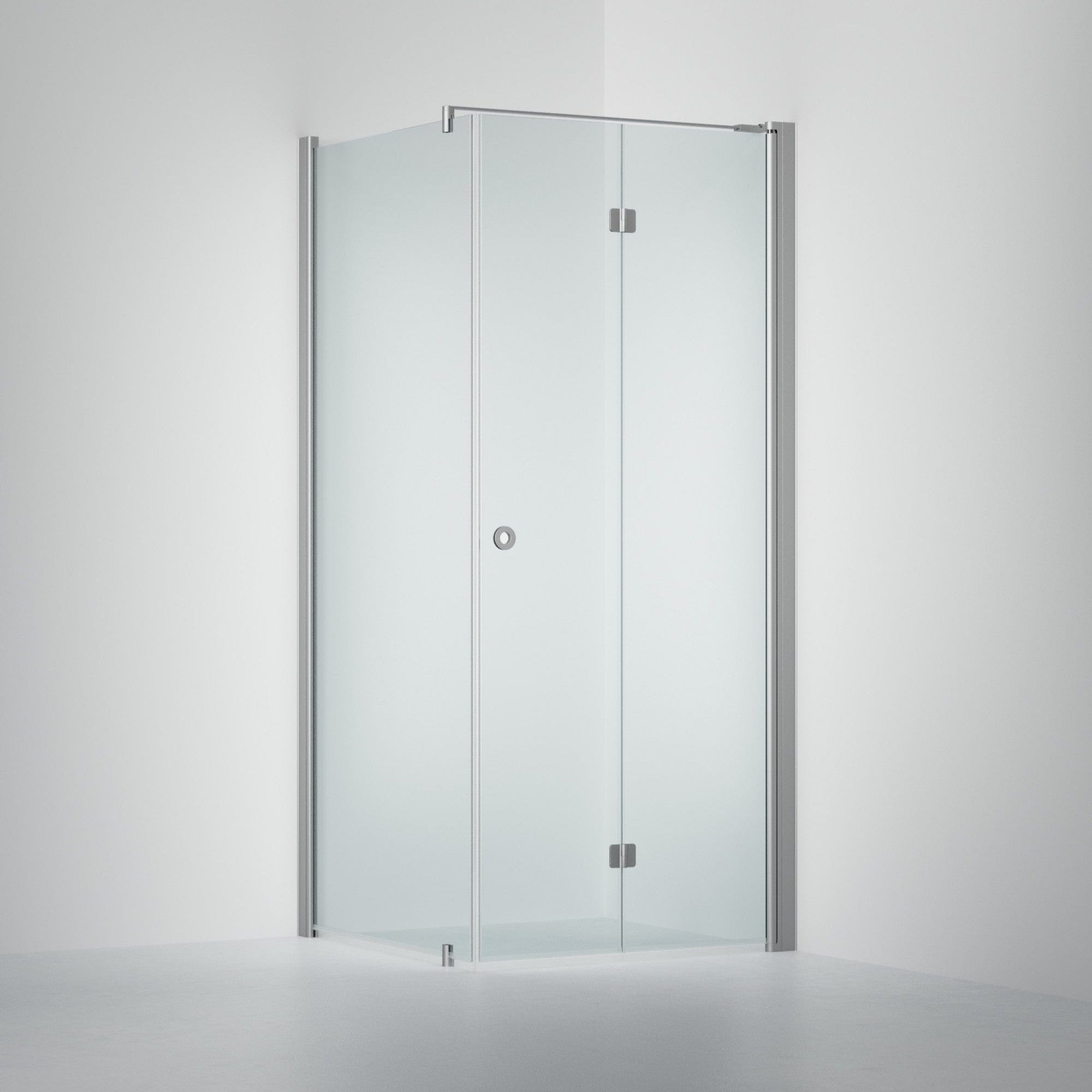 INR Dusjhjørne LINC 13 Flex Original Matt aluminium / 70x70cm / Høyre hengslet INR Iconic Nordic Rooms Dusjhjørne INR-513402977