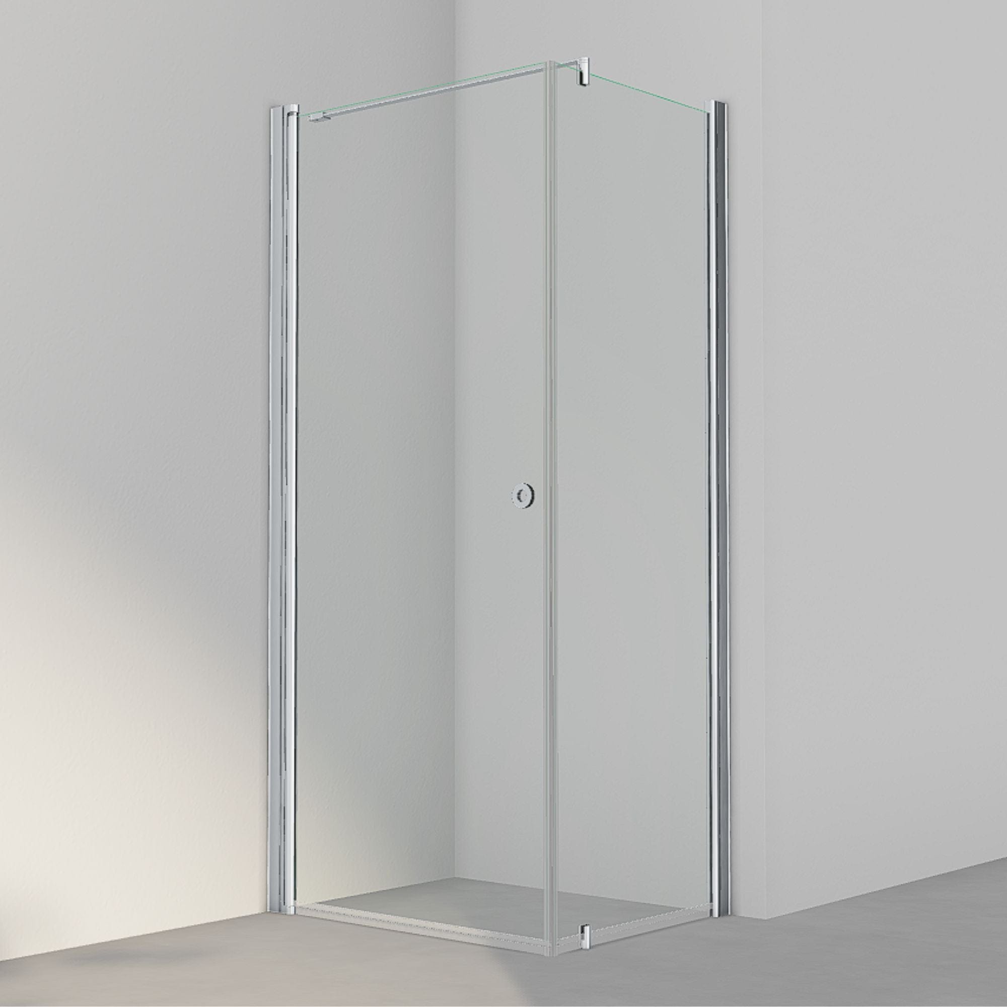 INR Dusjhjørne LINC 13 Original Matt aluminium / 90x70cm / Klart glass INR Iconic Nordic Rooms Dusjhjørne INR-51302997