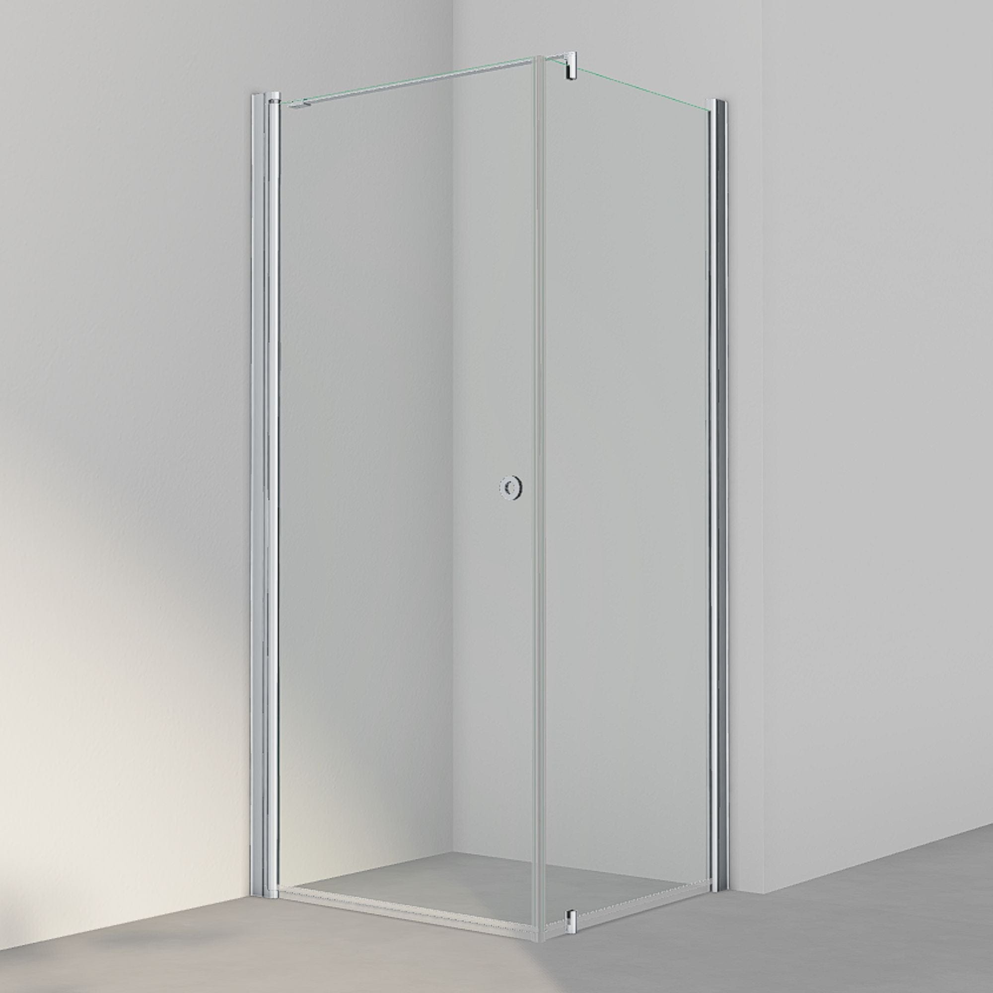 INR Dusjhjørne LINC 13 Original Matt aluminium / 90x80cm / Klart glass INR Iconic Nordic Rooms Dusjhjørne INR-51302998