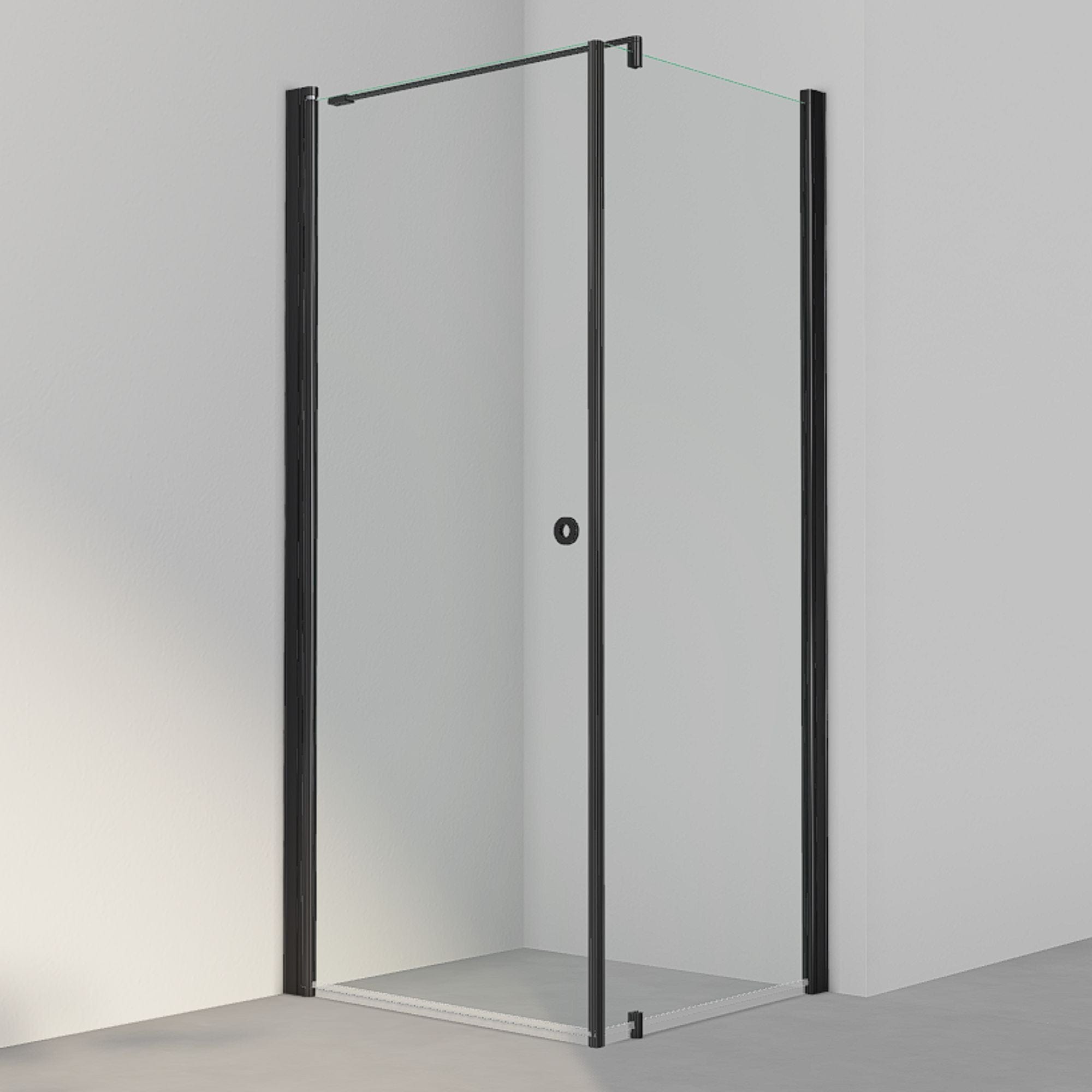 INR Dusjhjørne LINC 13 Original Svart matt / 90x80cm / Klart glass INR Iconic Nordic Rooms Dusjhjørne INR-51302198