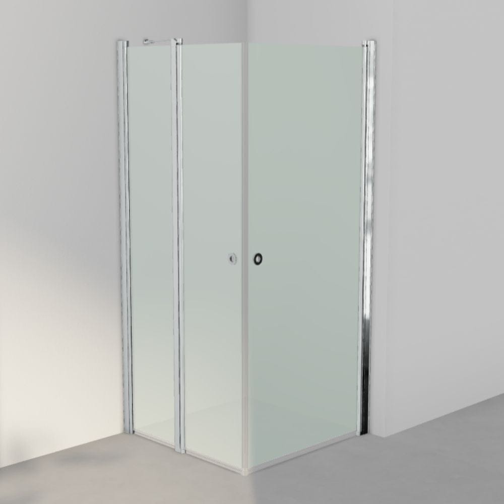 INR Dusjhjørne LINC 14 Original Måltilpasset Krom / Måltilpasset - høyre / Frostet glass INR Iconic Nordic Rooms Dusjhjørne INR-514210300