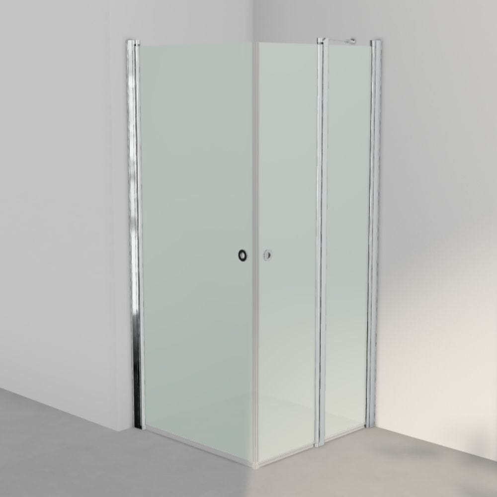 INR Dusjhjørne LINC 14 Original Måltilpasset Krom / Måltilpasset - venstre / Frostet glass INR Iconic Nordic Rooms Dusjhjørne INR-514110300