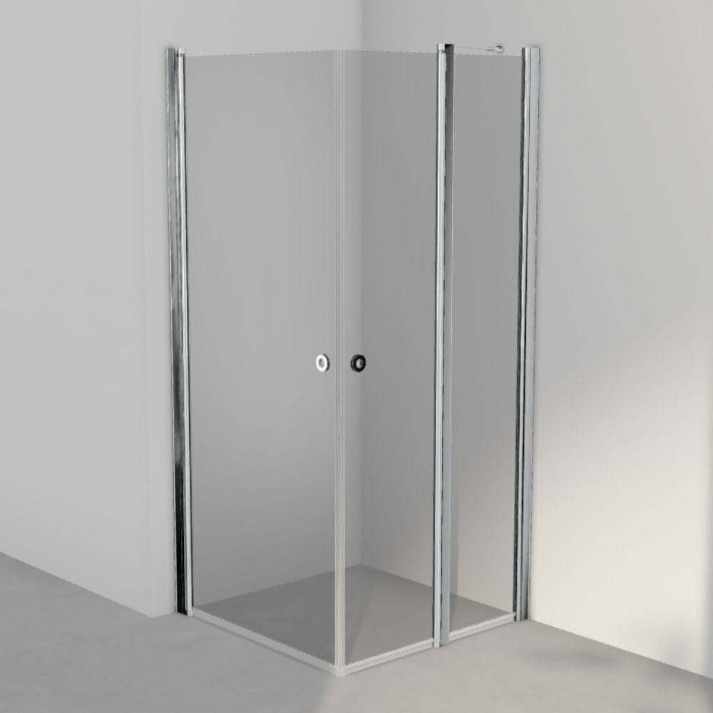 INR Dusjhjørne LINC 14 Original Måltilpasset Krom / Måltilpasset - venstre / Grått glass INR Iconic Nordic Rooms Dusjhjørne INR-514103300