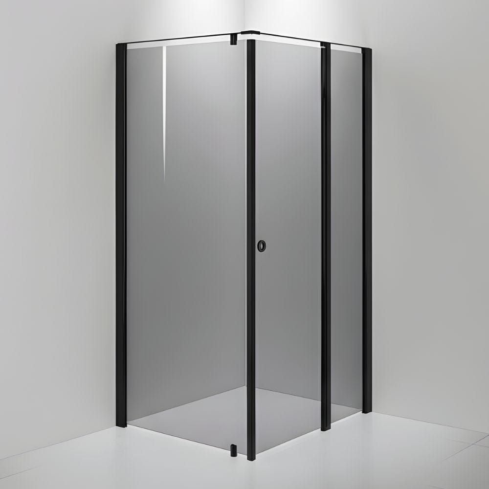 INR Dusjhjørne LINC 15 Original Måltilpasset Svart matt / Måltilpasset - høyre / Grått glass INR Iconic Nordic Rooms Dusjhjørne INR-515203100