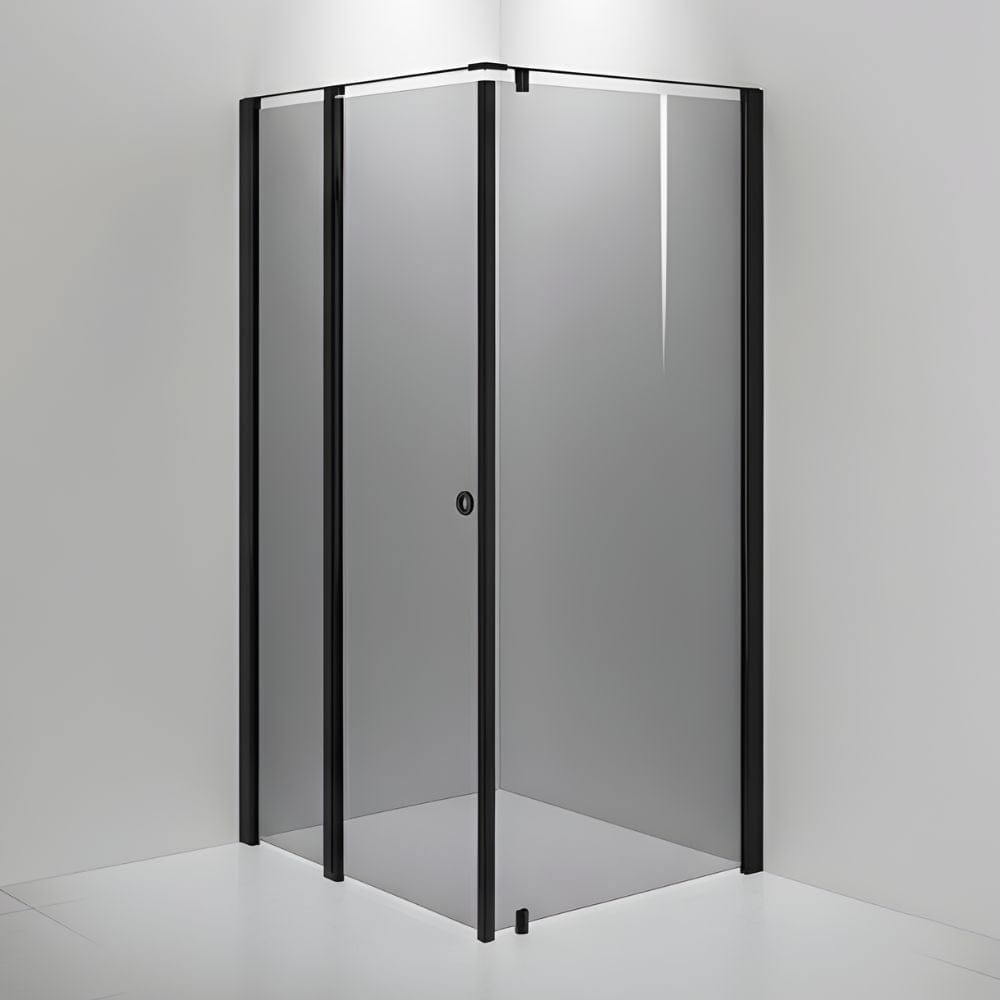 INR Dusjhjørne LINC 15 Original Måltilpasset Svart matt / Måltilpasset - venstre / Grått glass INR Iconic Nordic Rooms Dusjhjørne INR-515103100