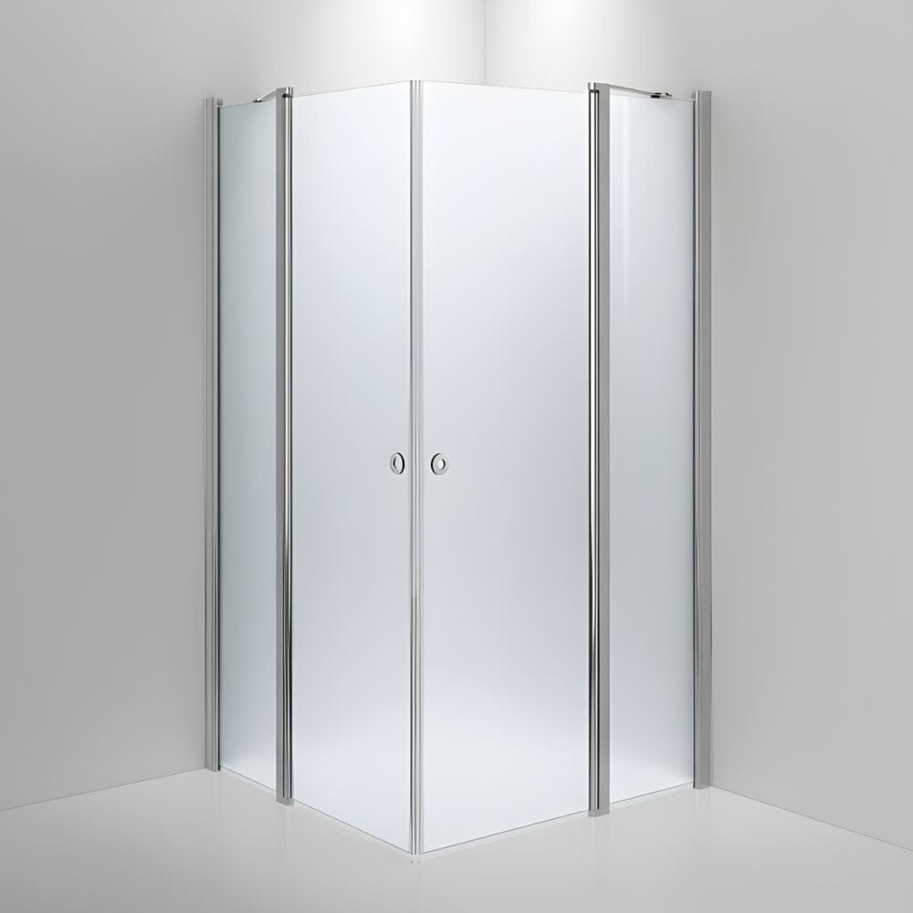 INR Dusjhjørne LINC 16 Original Måltilpasset Krom / Måltilpasset / Frostet glass INR Iconic Nordic Rooms Dusjhjørne INR-51610300