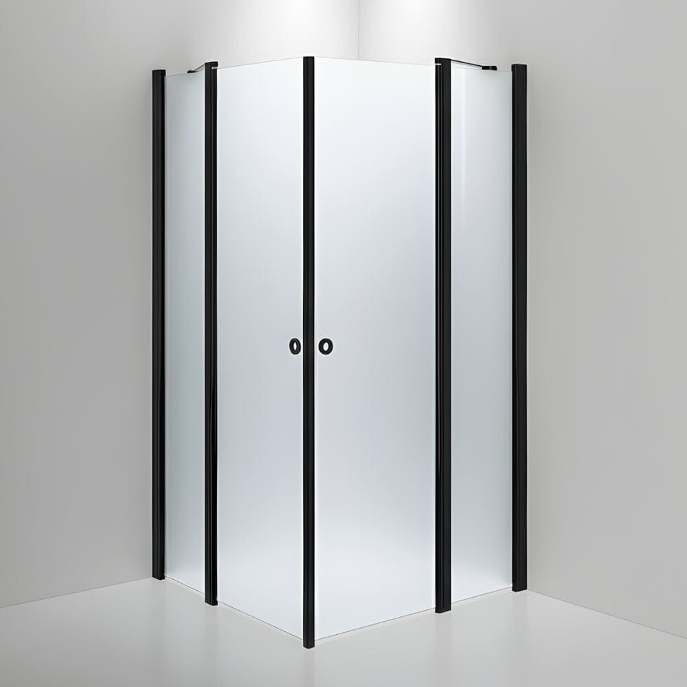 INR Dusjhjørne LINC 16 Original Måltilpasset Svart matt / Måltilpasset / Frostet glass INR Iconic Nordic Rooms Dusjhjørne INR-51610100