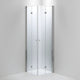 INR Dusjhjørne LINC Angel Flex Standardmål Krom / 70x70cm / Klart glass INR Iconic Nordic Rooms Dusjhjørne INR-512102377