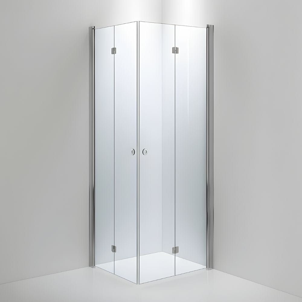 INR Dusjhjørne LINC Angel Flex Standardmål Krom / 80x90cm / Klart glass INR Iconic Nordic Rooms Dusjhjørne INR-512102389