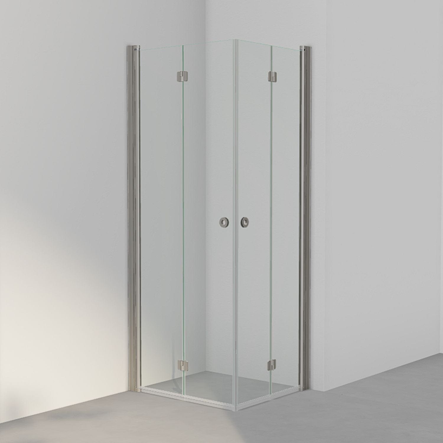 INR Dusjhjørne LINC Angel Flex Standardmål Stone / 80x70cm / Klart glass INR Iconic Nordic Rooms Dusjhjørne INR-512102487