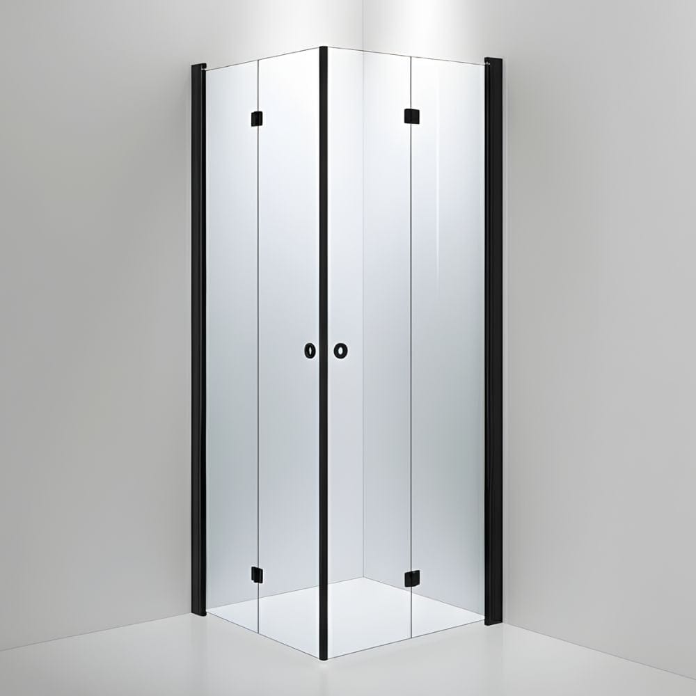 INR Dusjhjørne LINC Angel Flex Standardmål Svart matt / 90x90cm / Klart glass INR Iconic Nordic Rooms Dusjhjørne INR-512102199