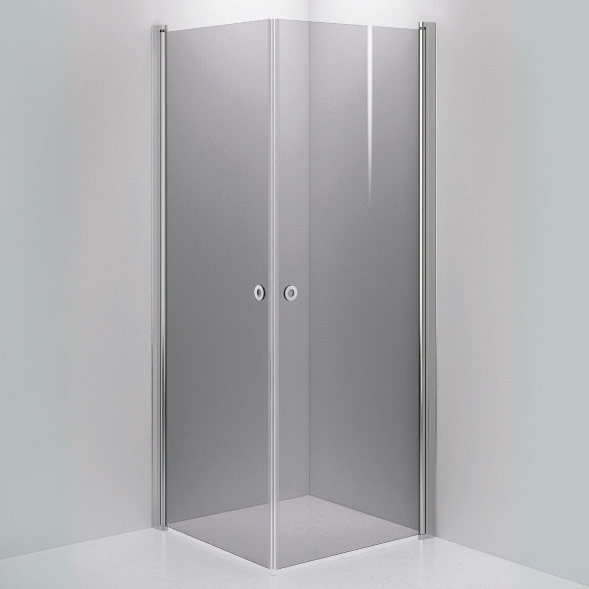 INR Dusjhjørne LINC ANGEL Grått Glass Krom / 80x80cm / Grått glass INR Iconic Nordic Rooms Dusjhjørne INR-51203388