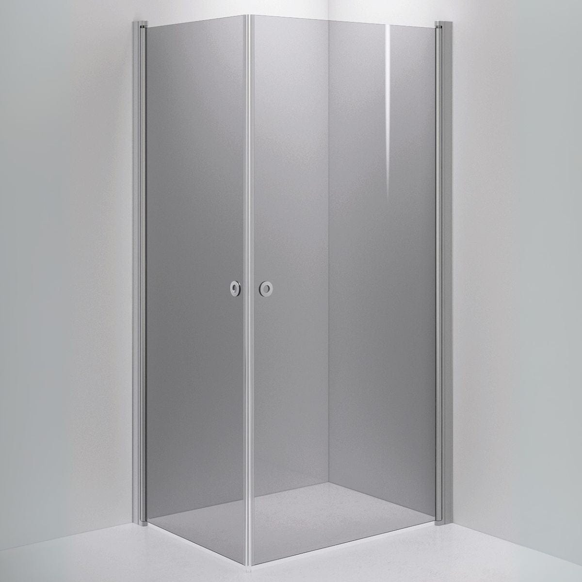 INR Dusjhjørne LINC ANGEL Grått Glass Matt aluminium / 80x100cm / Grått glass INR Iconic Nordic Rooms Dusjhjørne INR-51203981