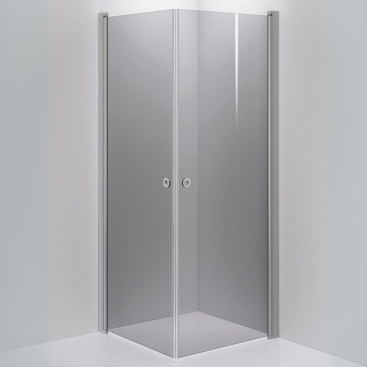INR Dusjhjørne LINC ANGEL Grått Glass Matt aluminium / 80x80cm / Grått glass INR Iconic Nordic Rooms Dusjhjørne INR-51203988
