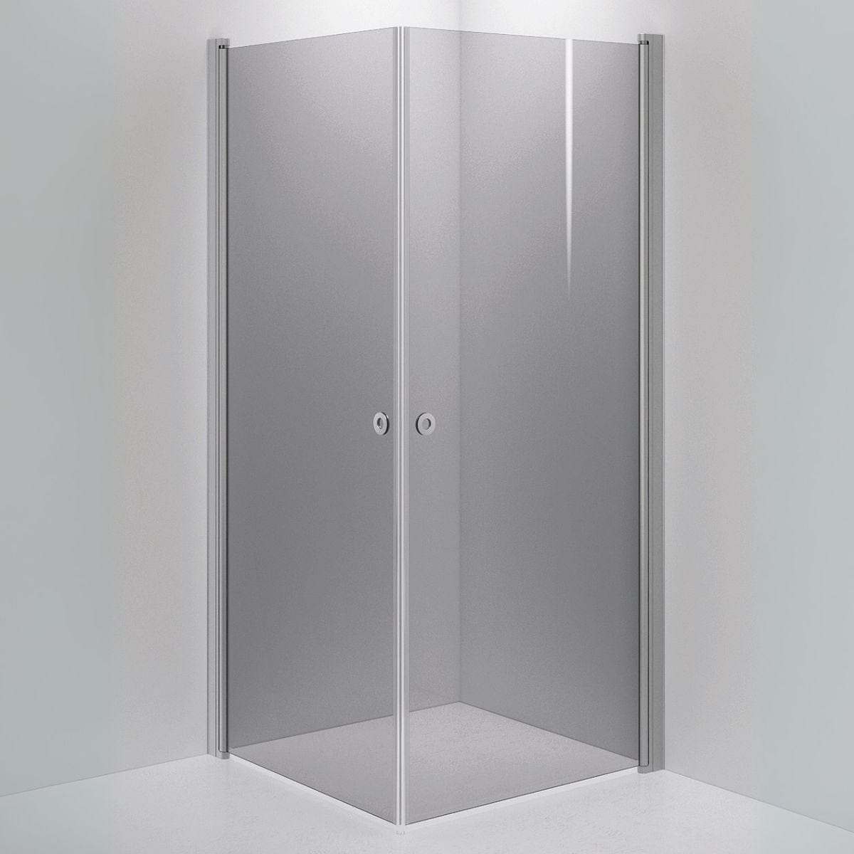 INR Dusjhjørne LINC ANGEL Grått Glass Matt aluminium / 90x90cm / Grått glass INR Iconic Nordic Rooms Dusjhjørne INR-51203999