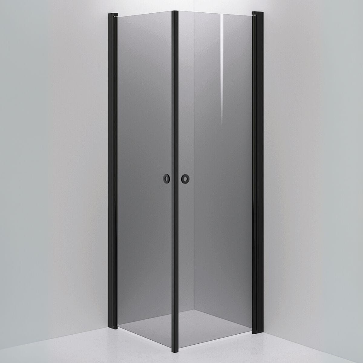 INR Dusjhjørne LINC ANGEL Grått Glass Svart matt / 70x70cm / Grått glass INR Iconic Nordic Rooms Dusjhjørne INR-51203177