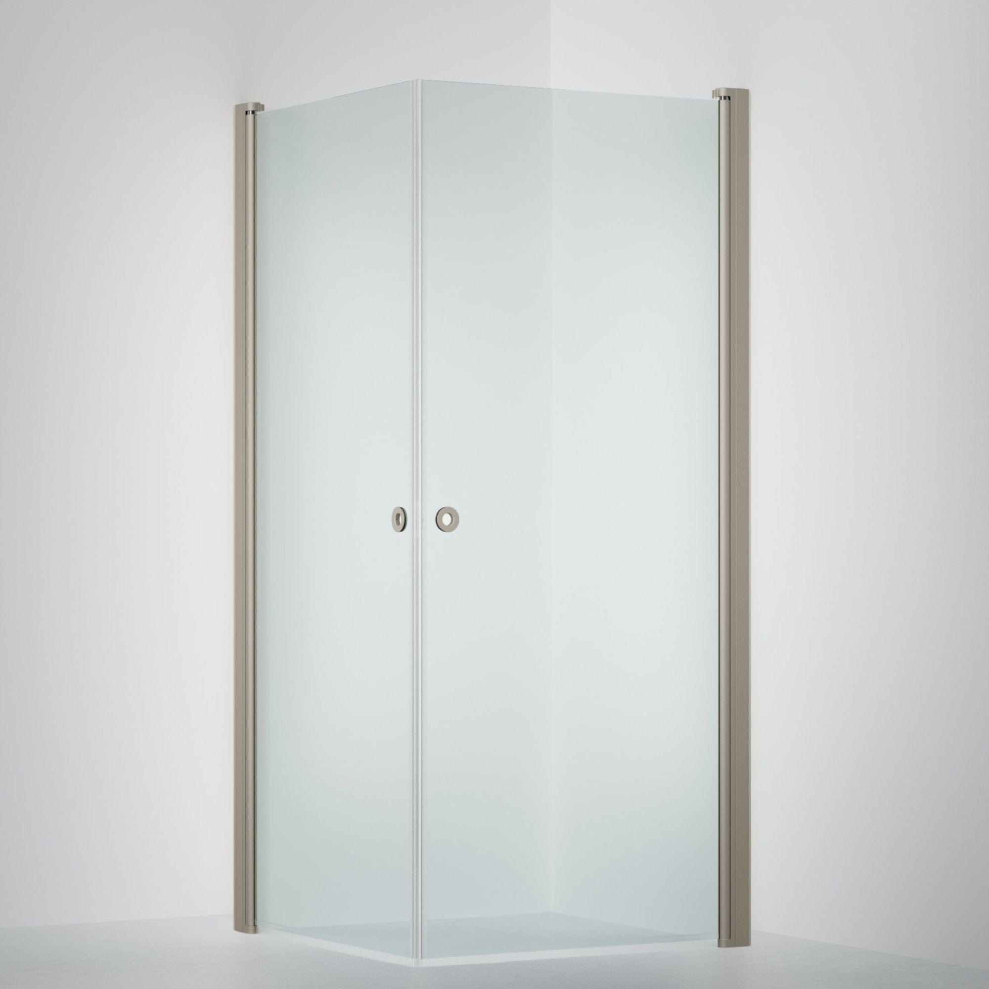 INR Dusjhjørne LINC ANGEL Klart Glass, Timeless Stone / 80x90cm / Timeless klart glass INR Iconic Nordic Rooms Dusjhjørne INR-51211489